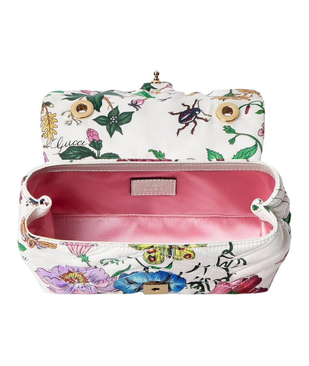 GUCCI Белая твиловая сумка через плечо, фото 4