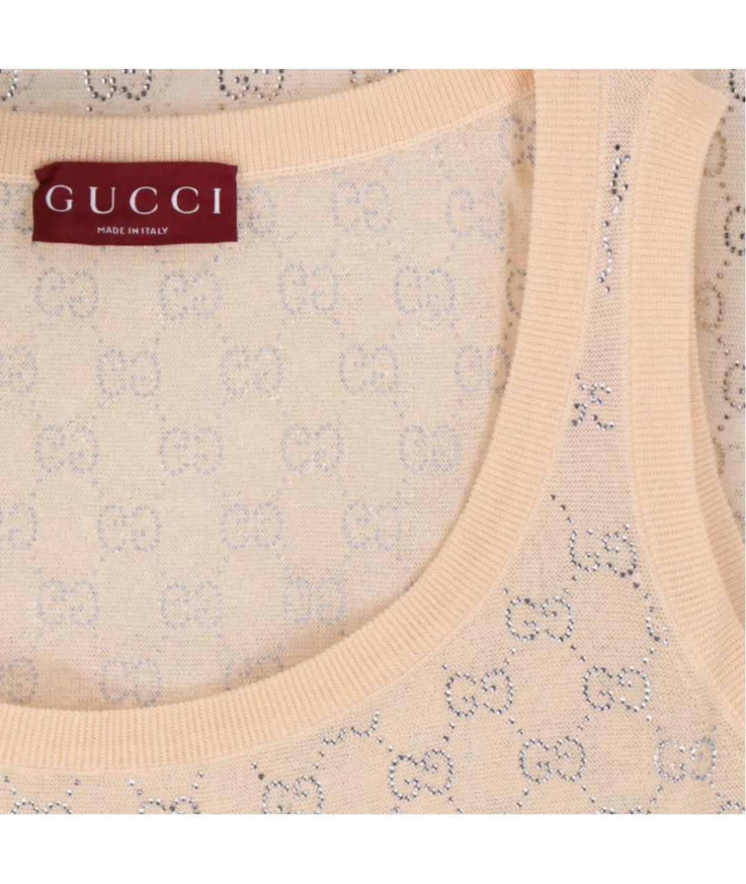 GUCCI Розовая майка, фото 3