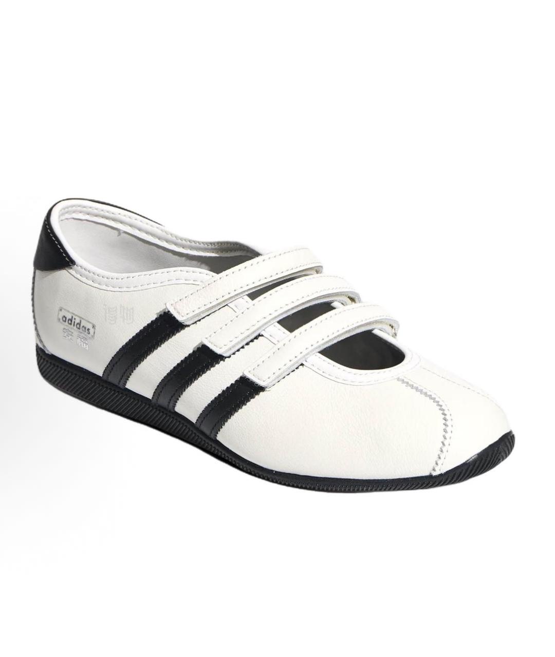 ADIDAS Белые кожаные балетки, фото 2