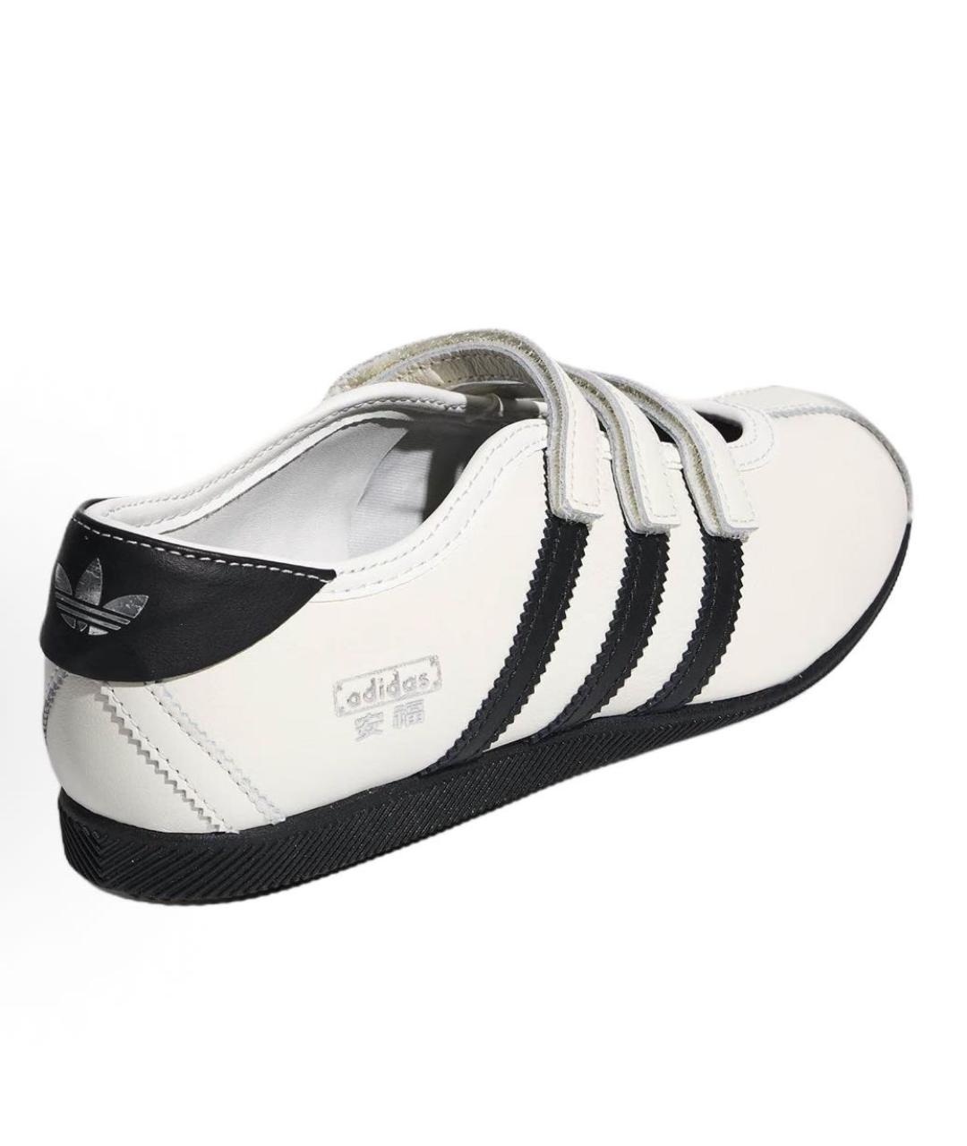 ADIDAS Белые кожаные балетки, фото 3