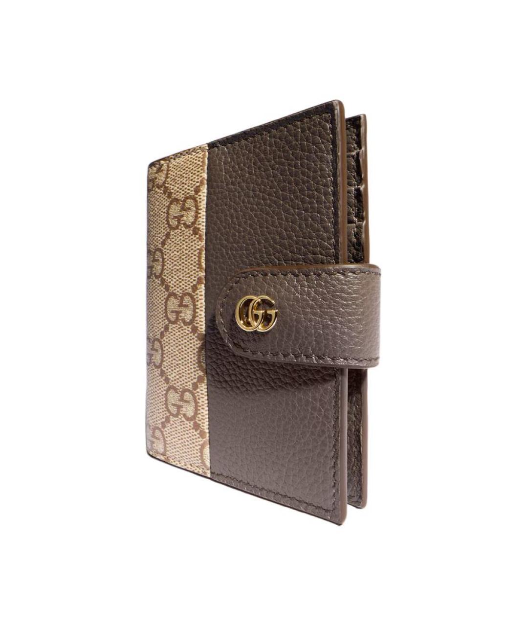 GUCCI Коричневый кожаный кардхолдер, фото 2