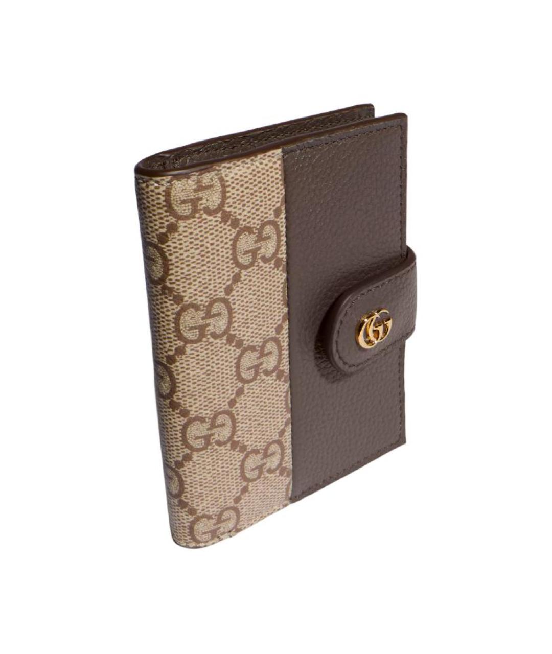 GUCCI Коричневый кожаный кардхолдер, фото 3