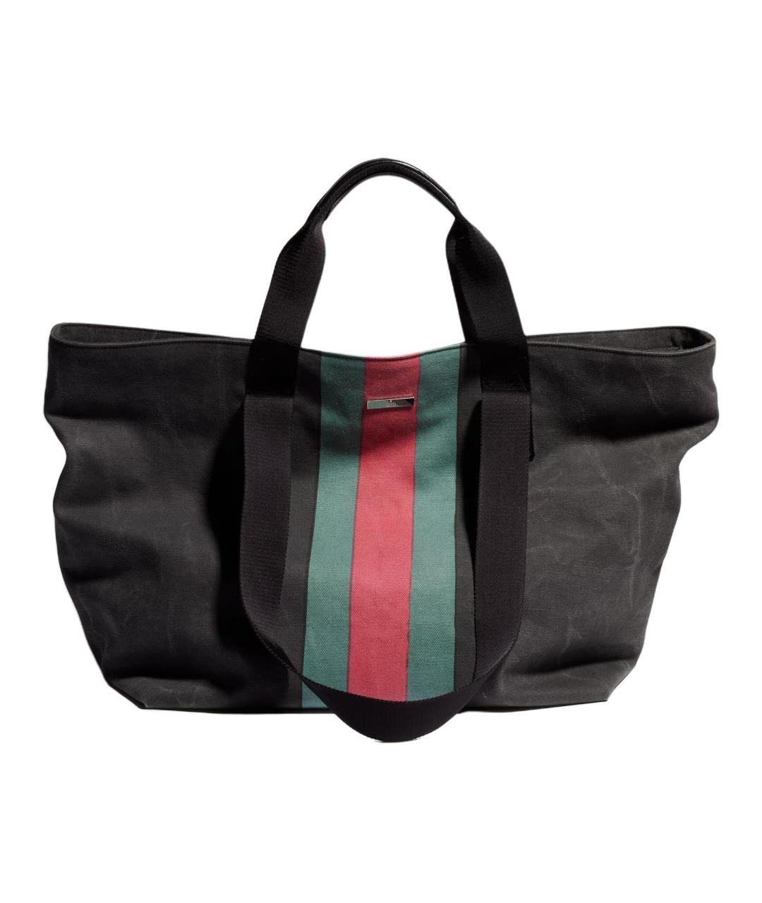 GUCCI Антрацитовая деним сумка тоут, фото 1