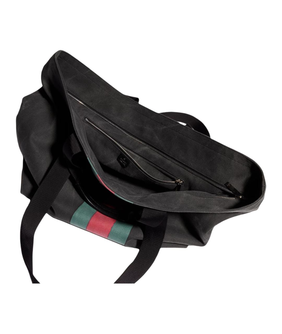 GUCCI Антрацитовая деним сумка тоут, фото 5