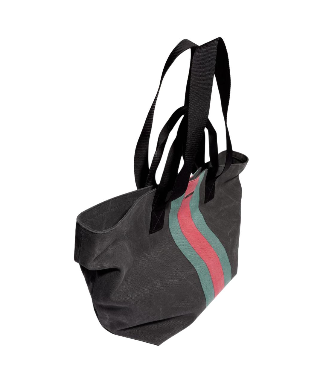 GUCCI Антрацитовая деним сумка тоут, фото 4