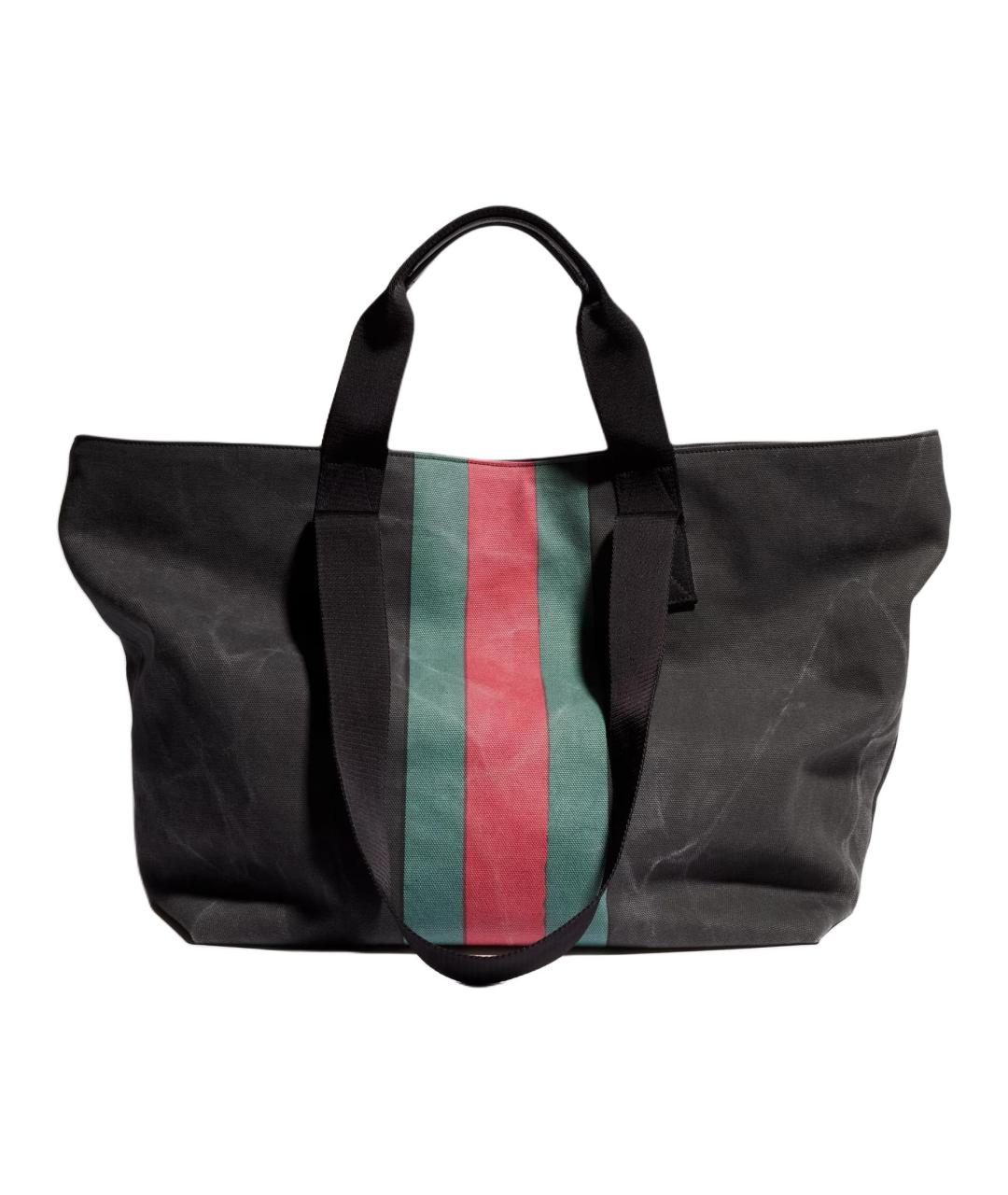 GUCCI Антрацитовая деним сумка тоут, фото 3
