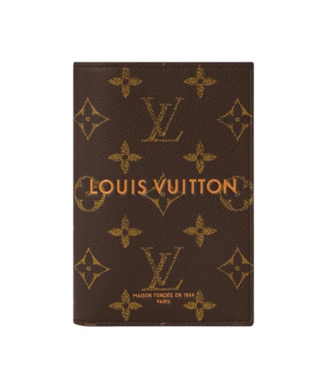 LOUIS VUITTON Коричневый кардхолдер, фото 1