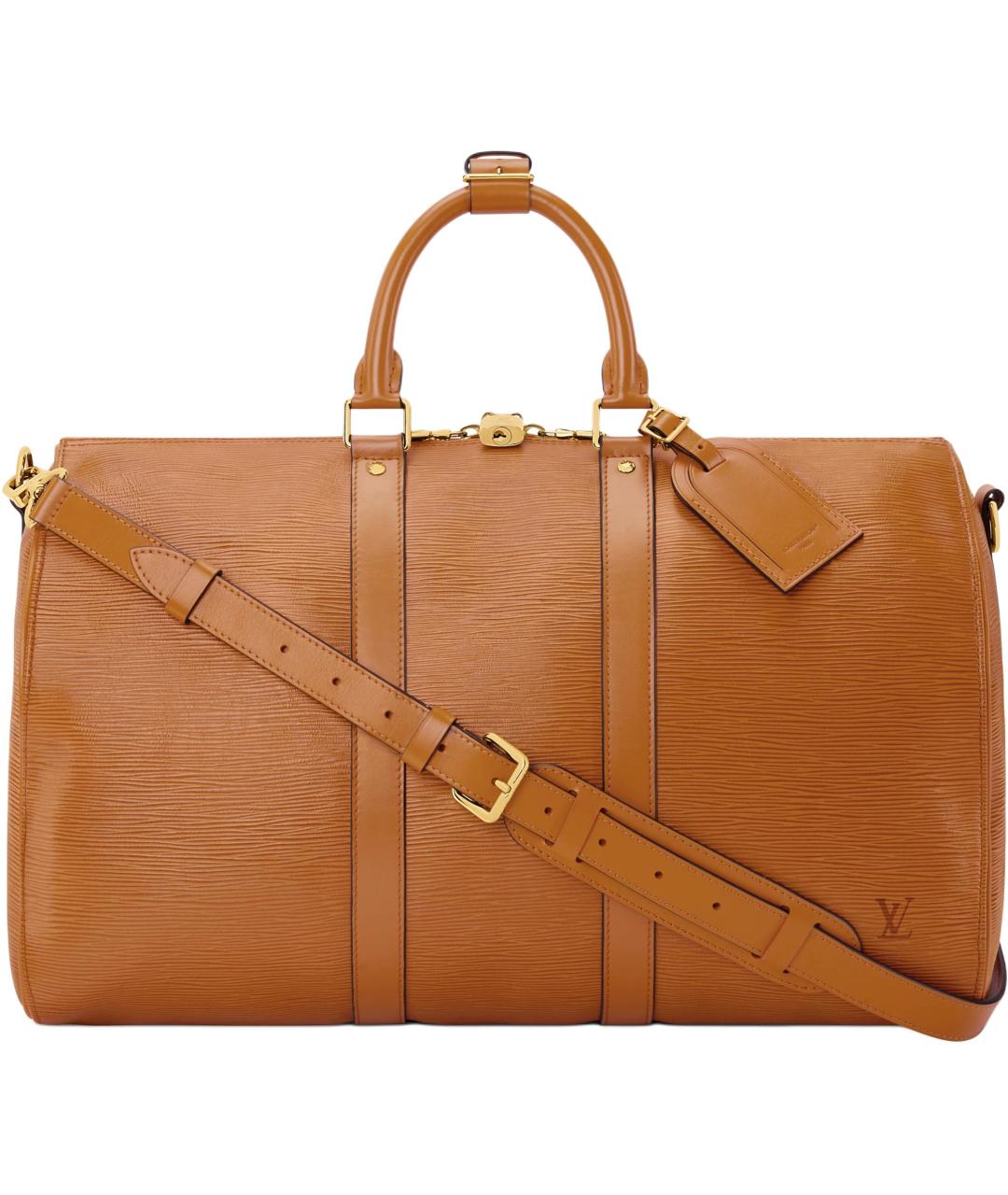 LOUIS VUITTON Коричневая кожаная дорожная/спортивная сумка, фото 1