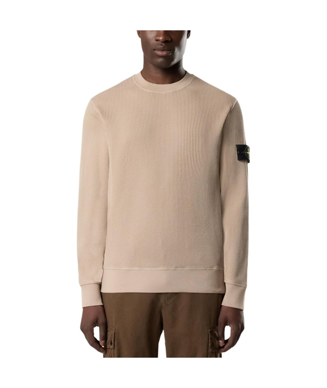 STONE ISLAND Бежевый джемпер / свитер, фото 3