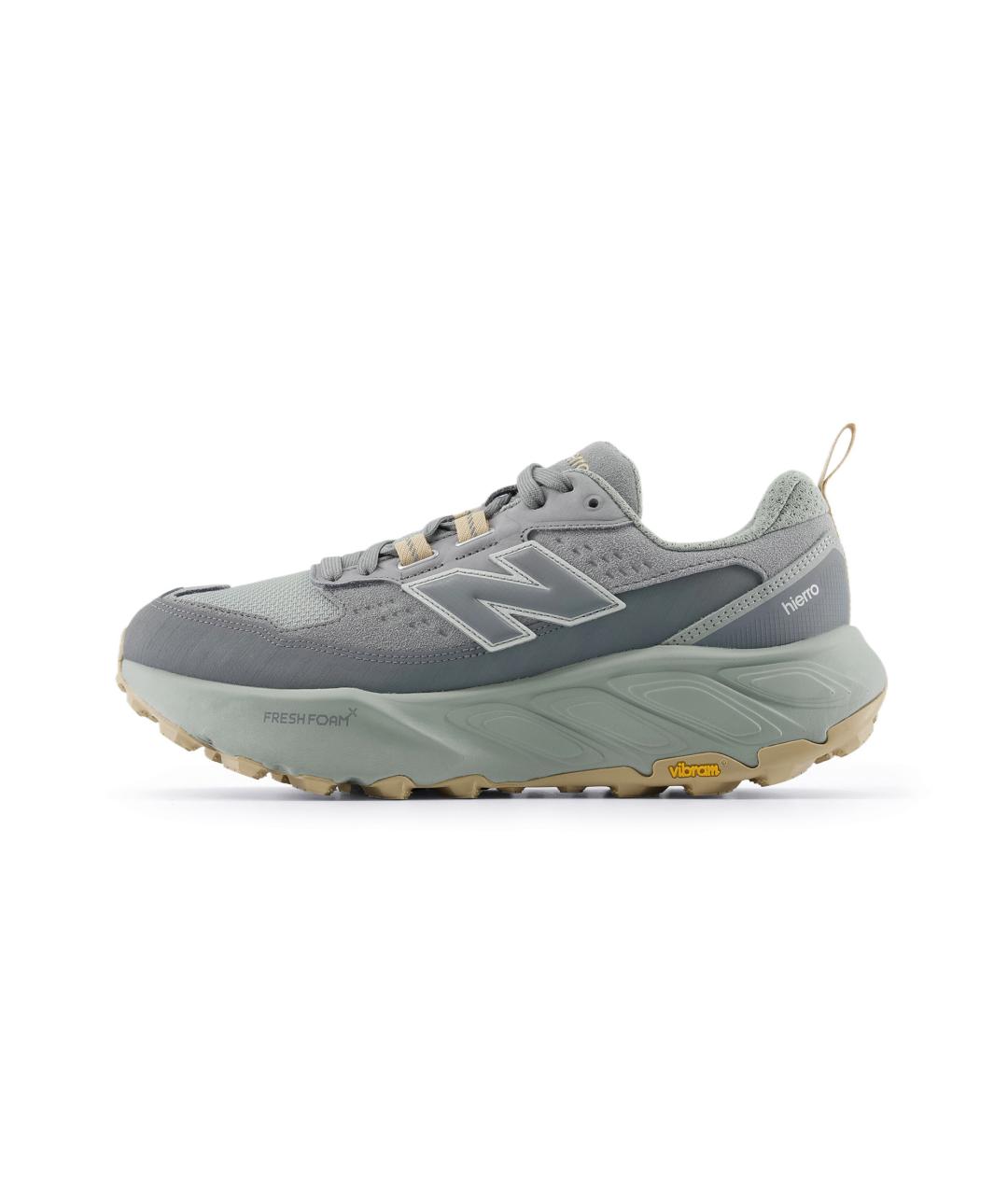 NEW BALANCE Серые синтетические низкие кроссовки / кеды, фото 2