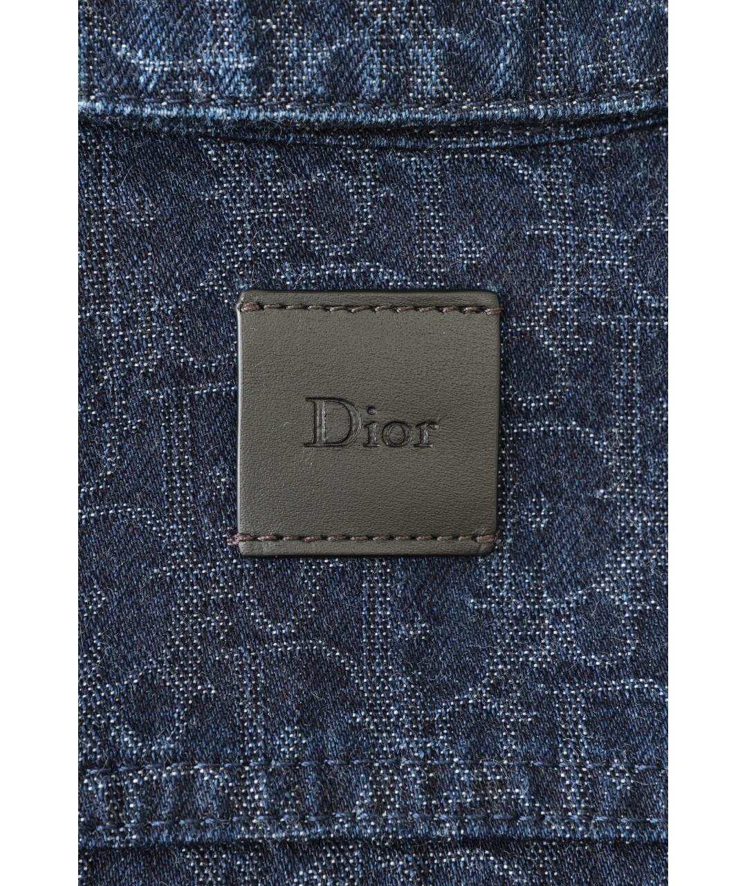 CHRISTIAN DIOR Темно-синяя хлопковая куртка, фото 7