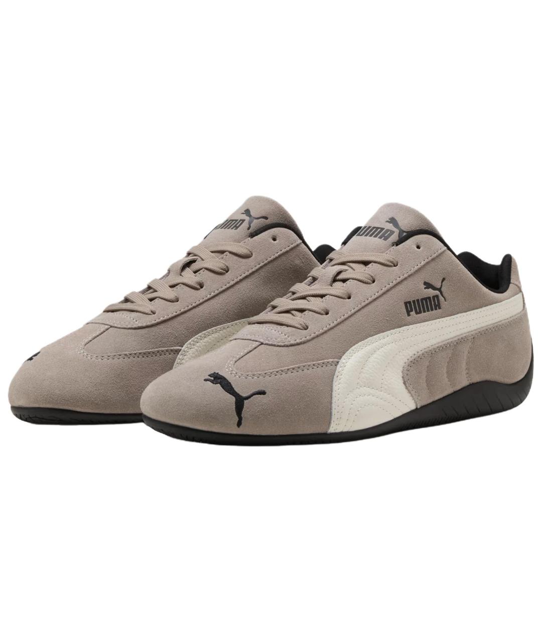 PUMA Синие кожаные низкие кроссовки / кеды, фото 3