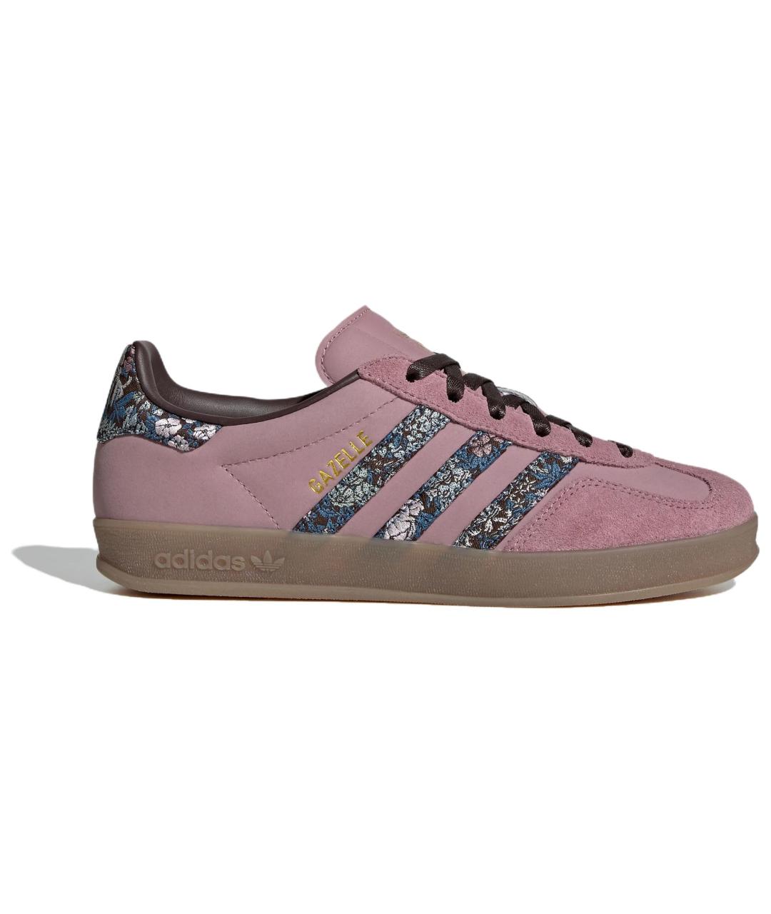 ADIDAS Розовые кожаные кеды, фото 1
