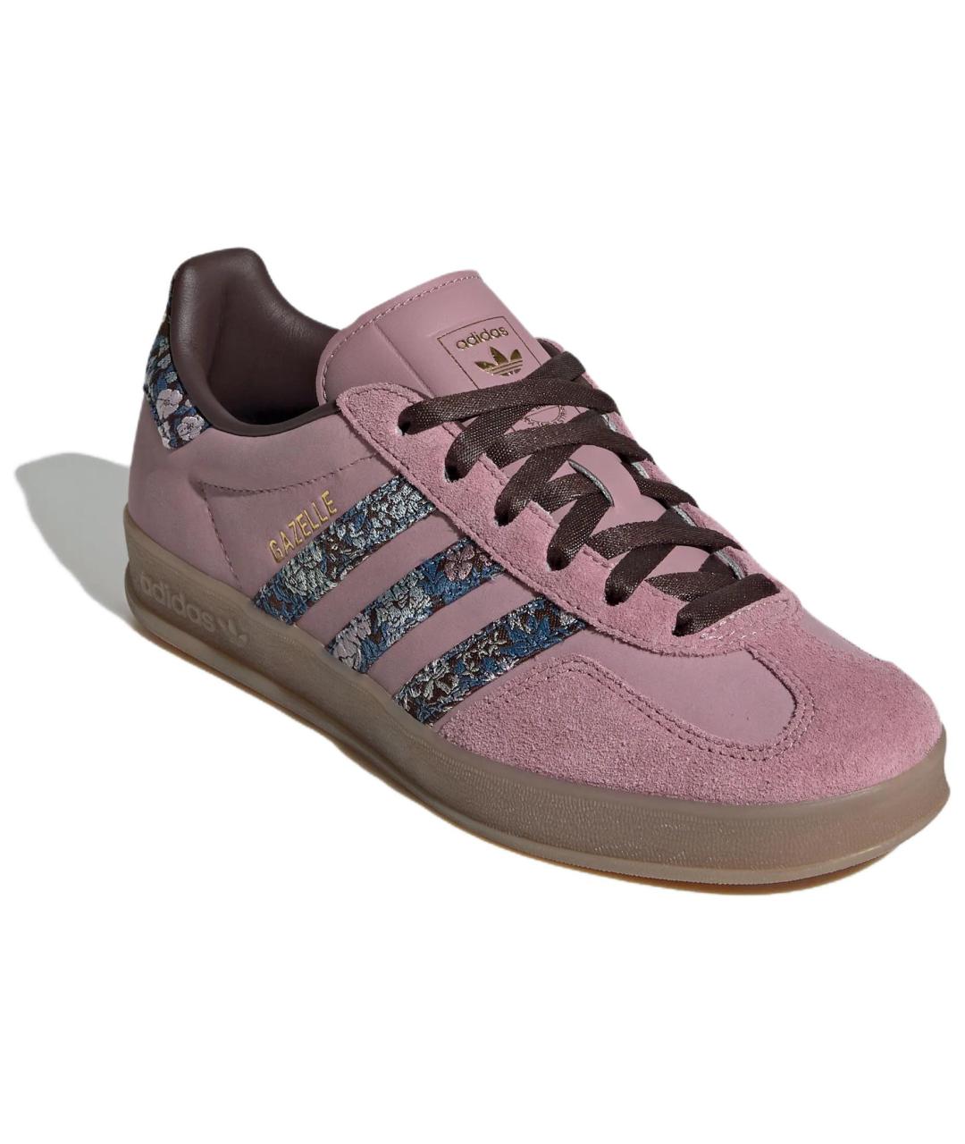 ADIDAS Розовые кожаные кеды, фото 3