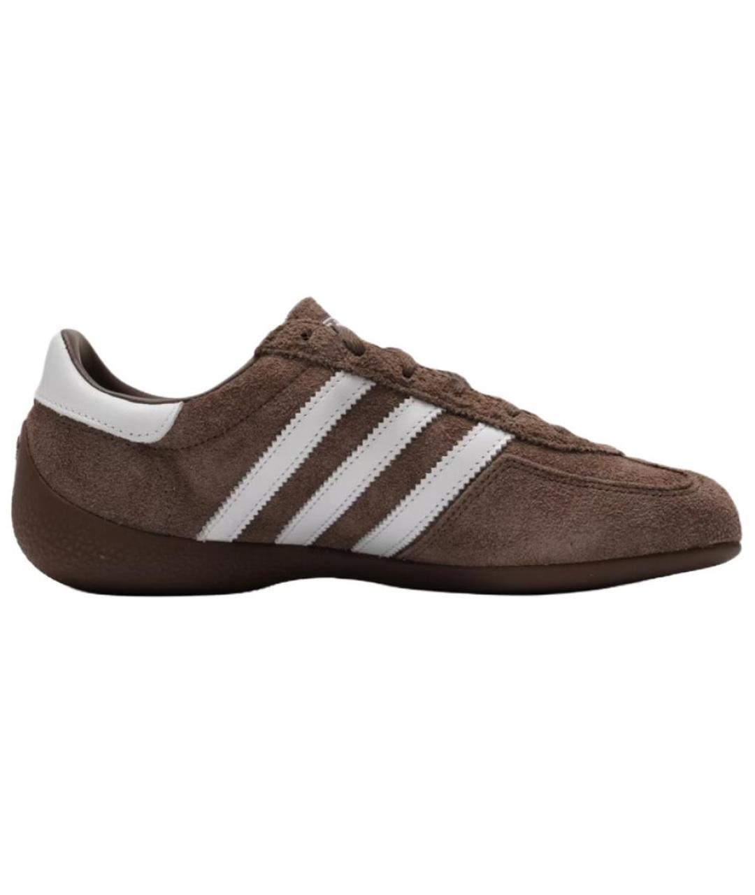 ADIDAS Коричневые кожаные кроссовки, фото 2