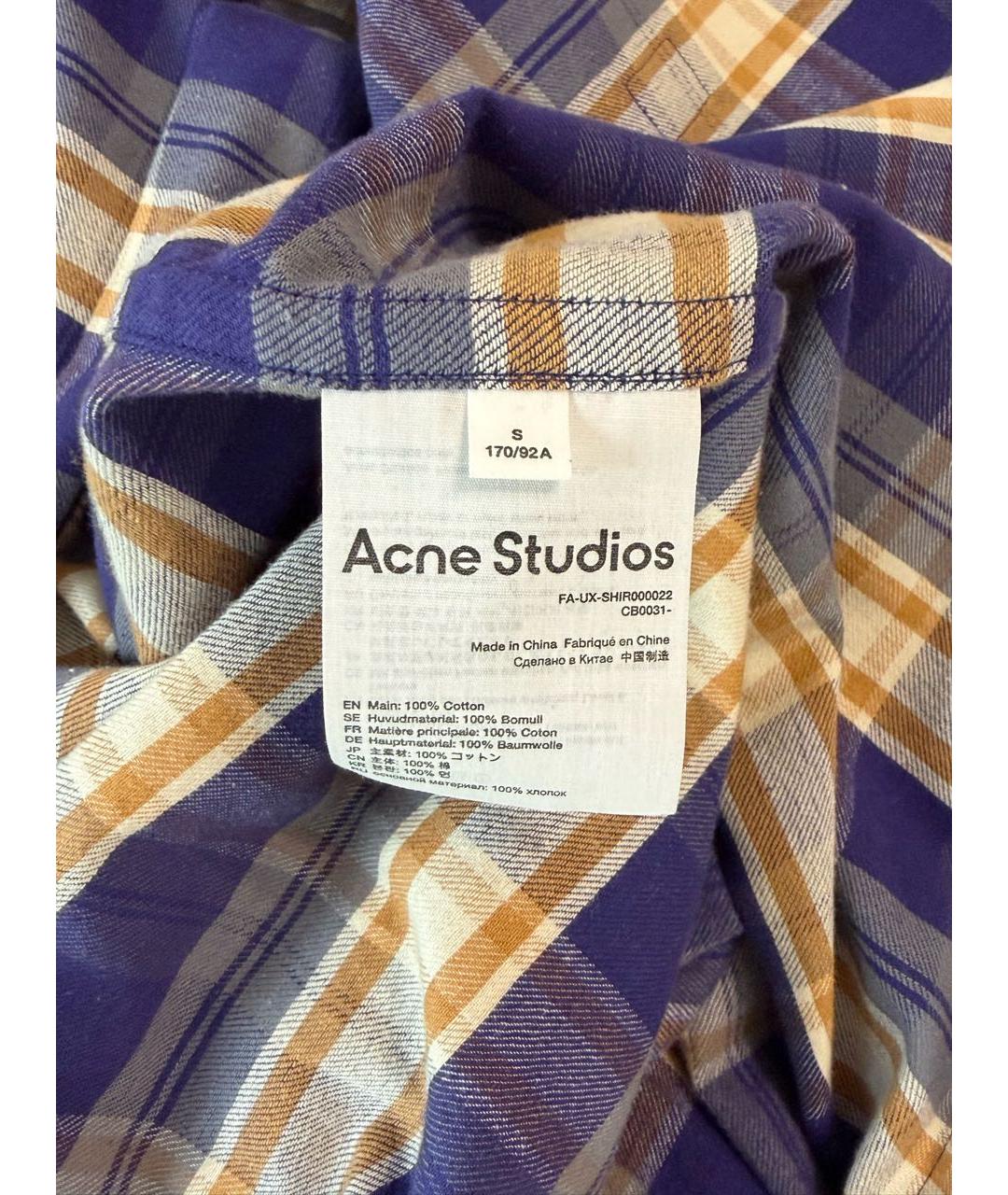 ACNE STUDIOS Мульти хлопковая рубашка, фото 7