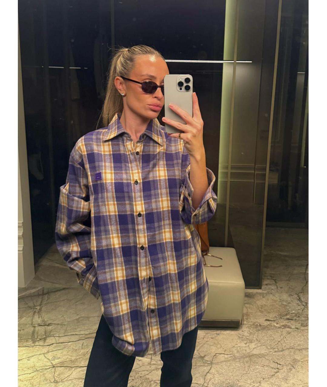 ACNE STUDIOS Мульти хлопковая рубашка, фото 5