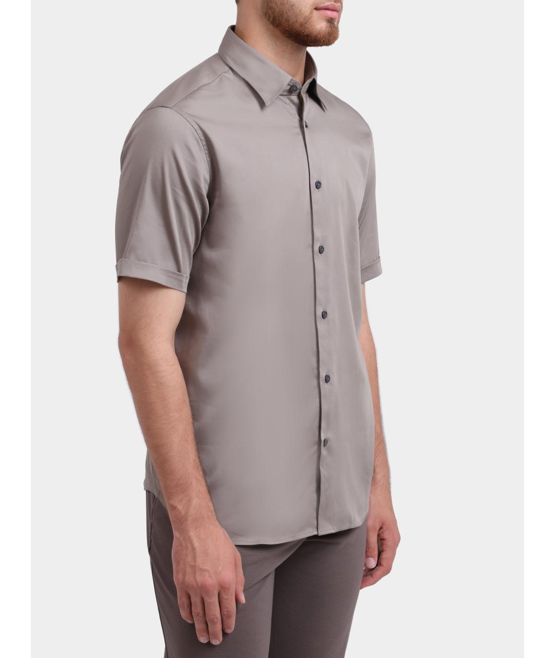 EMPORIO ARMANI Серая кэжуал рубашка, фото 3