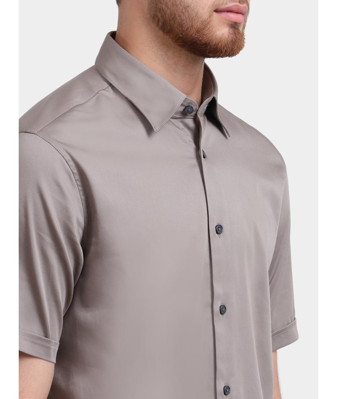 EMPORIO ARMANI Серая кэжуал рубашка, фото 4