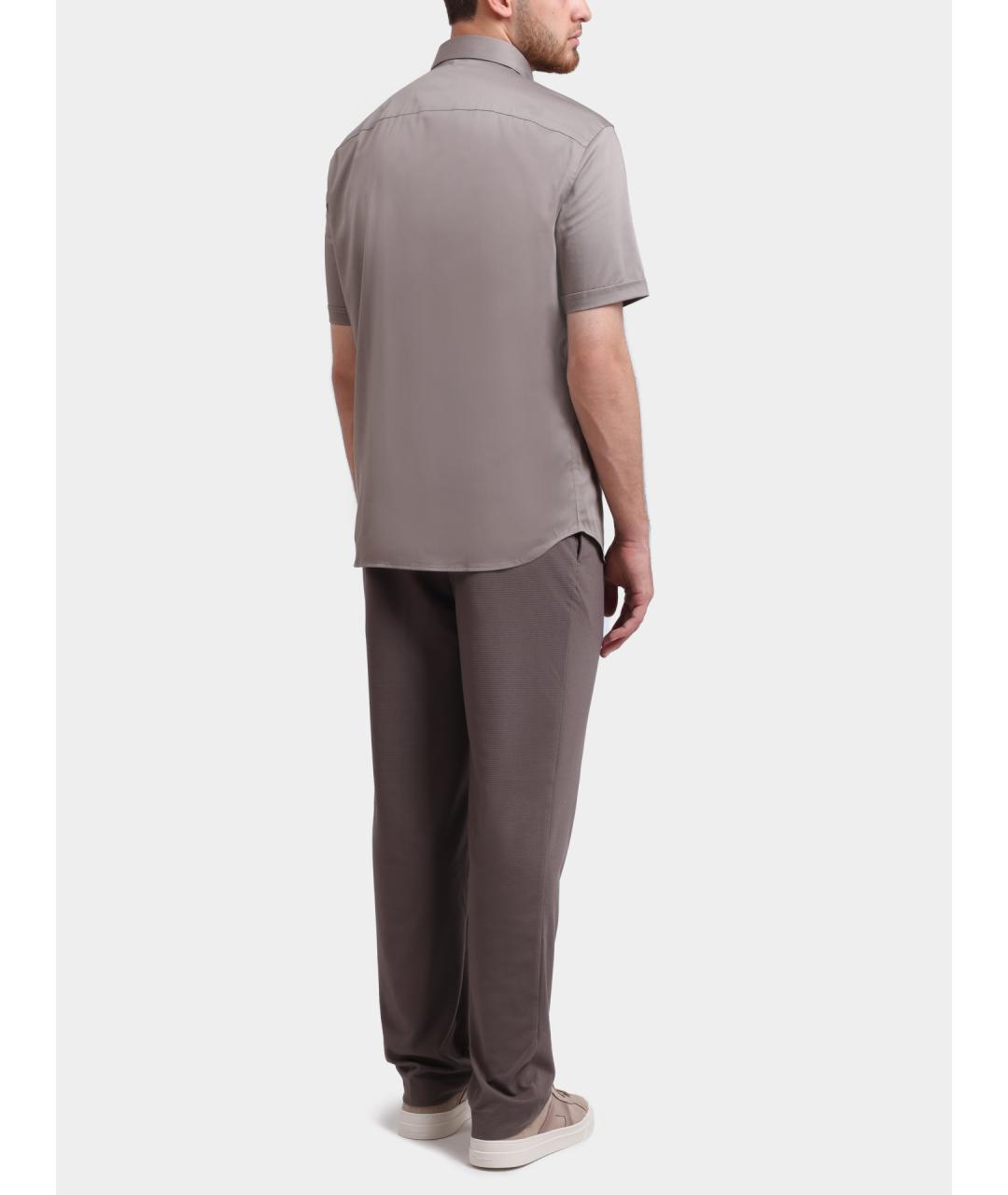 EMPORIO ARMANI Коричневые повседневные брюки, фото 5