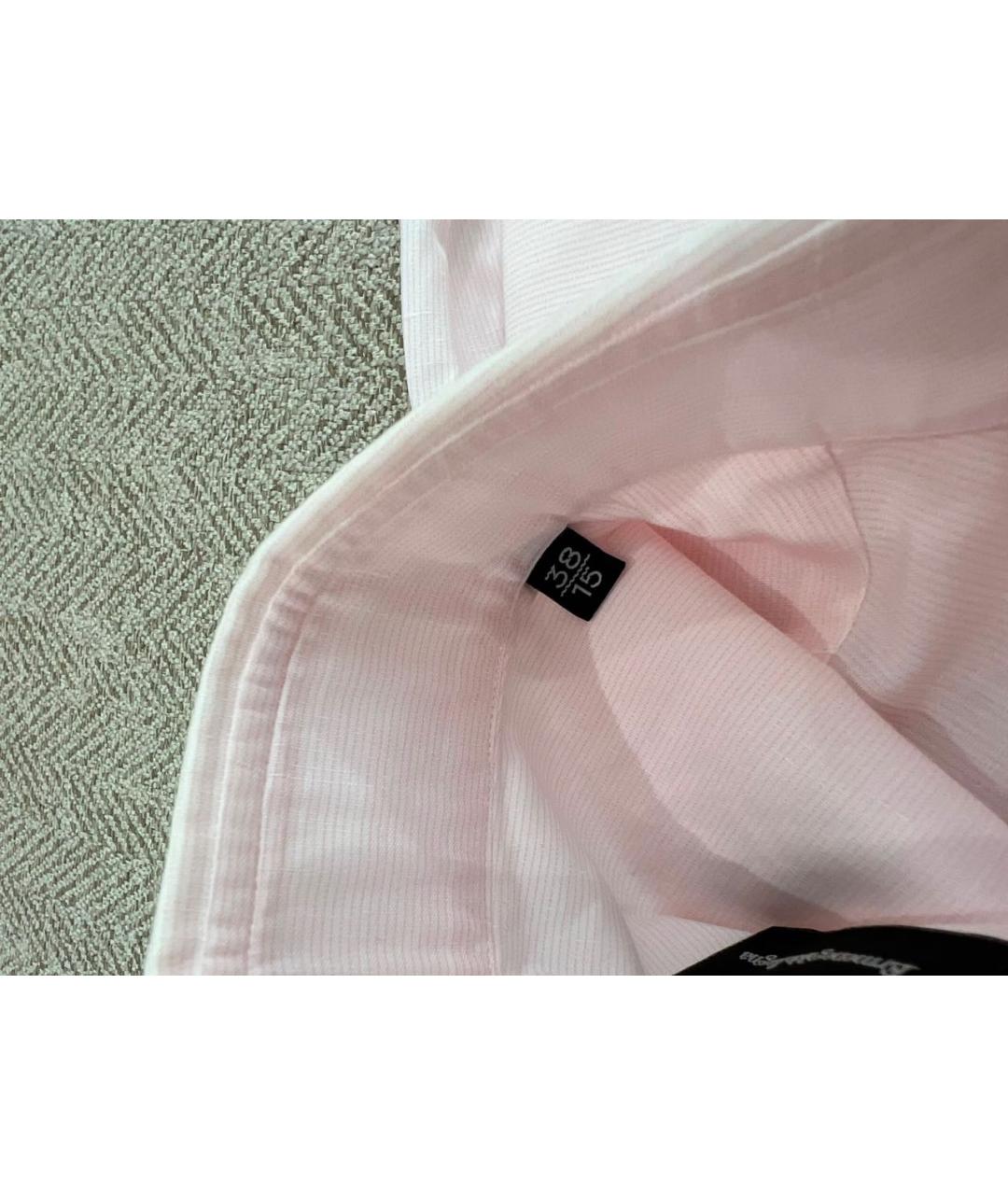 ERMENEGILDO ZEGNA XXX Розовая классическая рубашка, фото 8