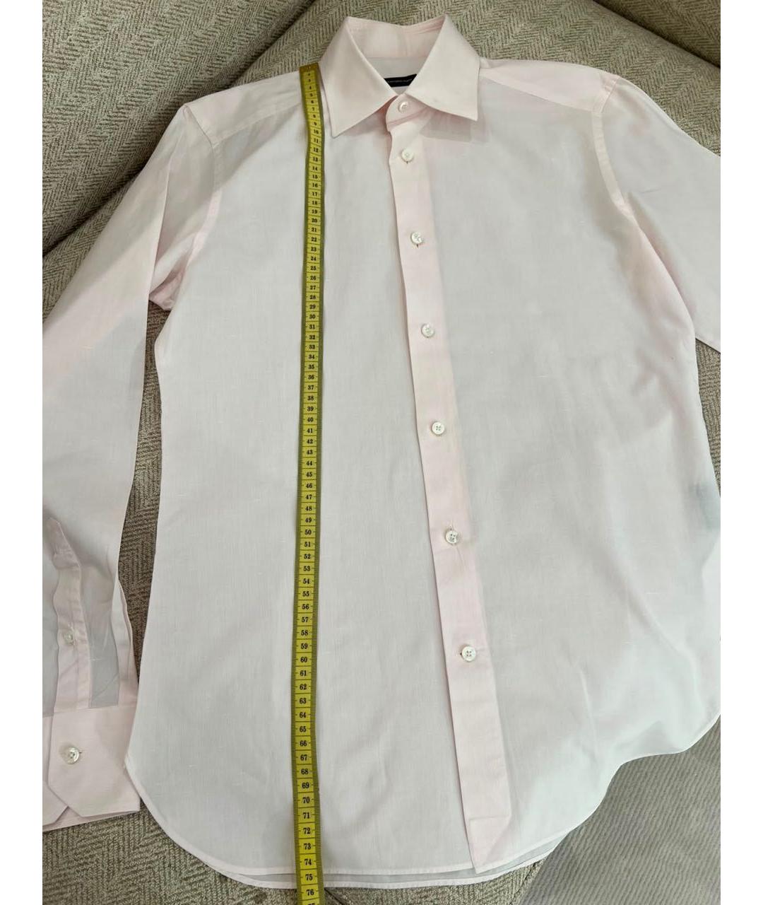 ERMENEGILDO ZEGNA XXX Розовая классическая рубашка, фото 4