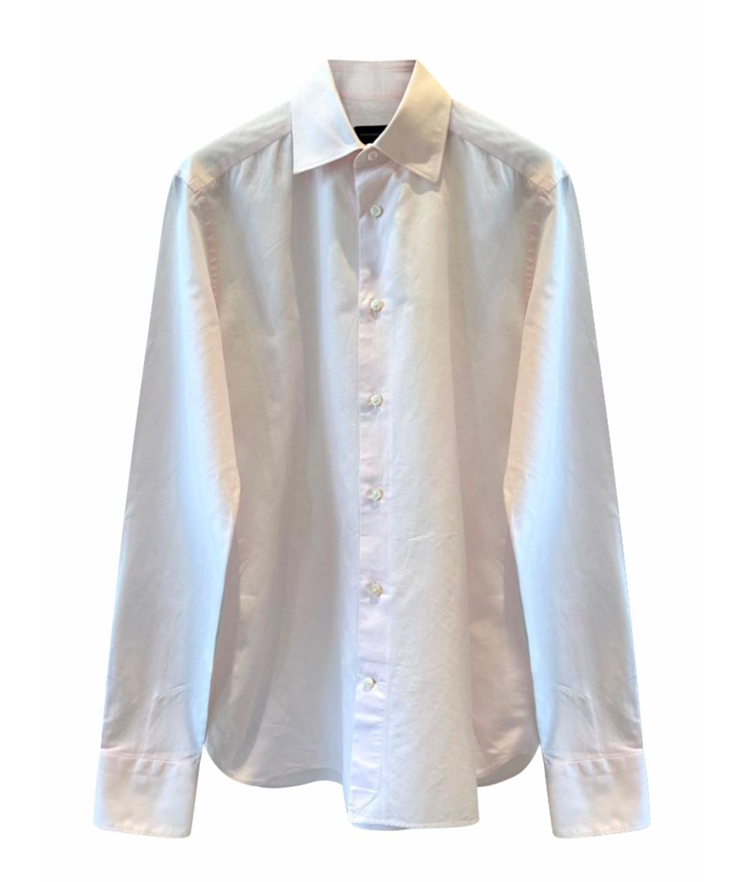 ERMENEGILDO ZEGNA XXX Розовая классическая рубашка, фото 1