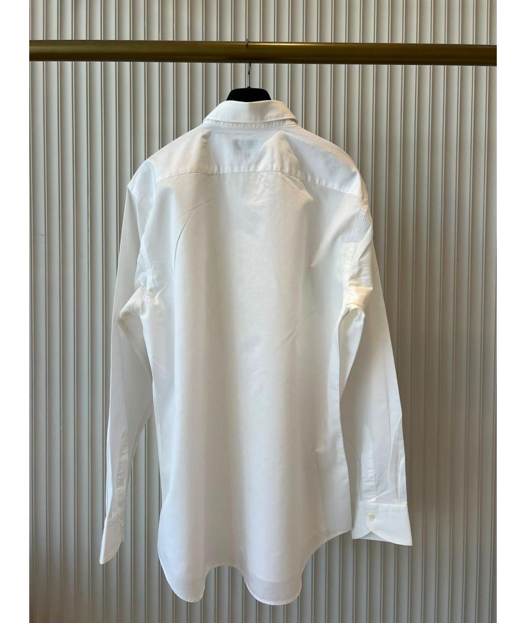 CANALI Белая хлопковая классическая рубашка, фото 2