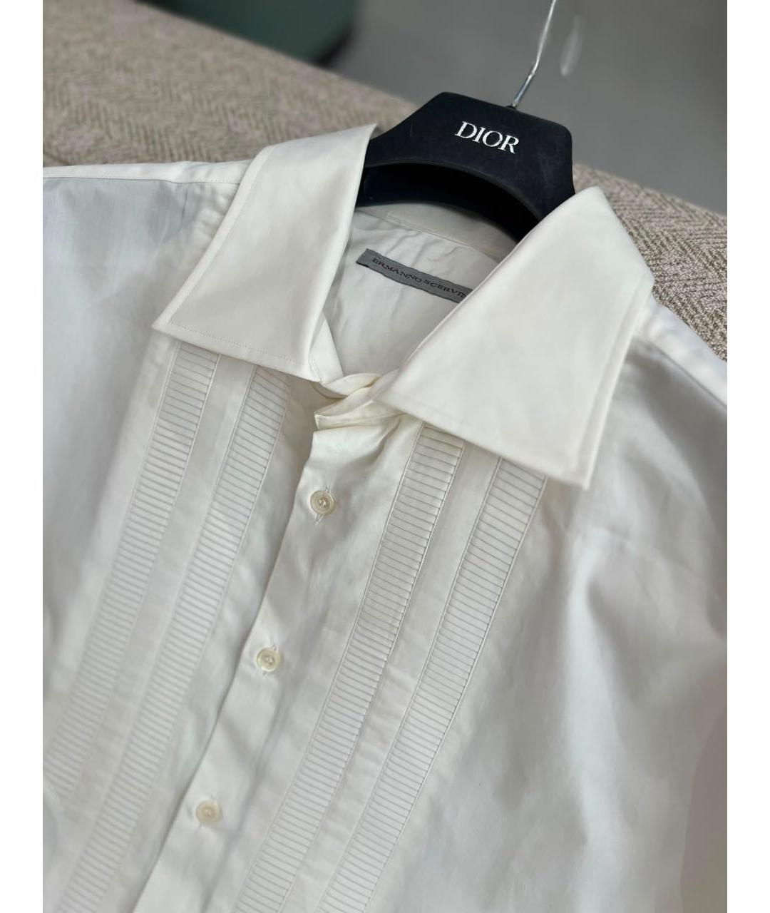 ERMANNO SCERVINO Белая хлопковая классическая рубашка, фото 2
