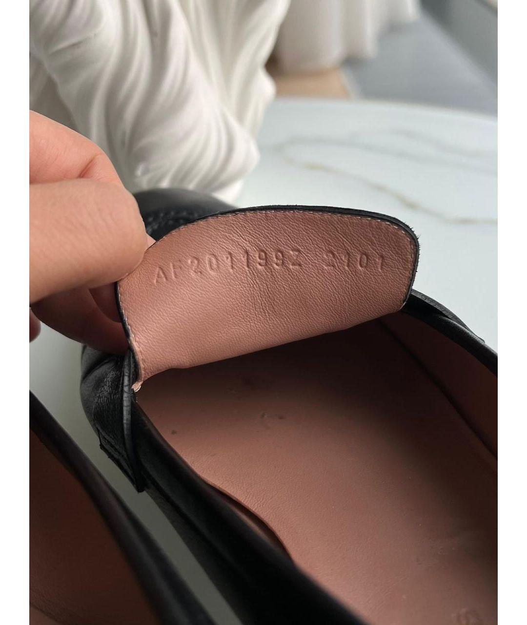 HERMES Черные кожаные лоферы, фото 5