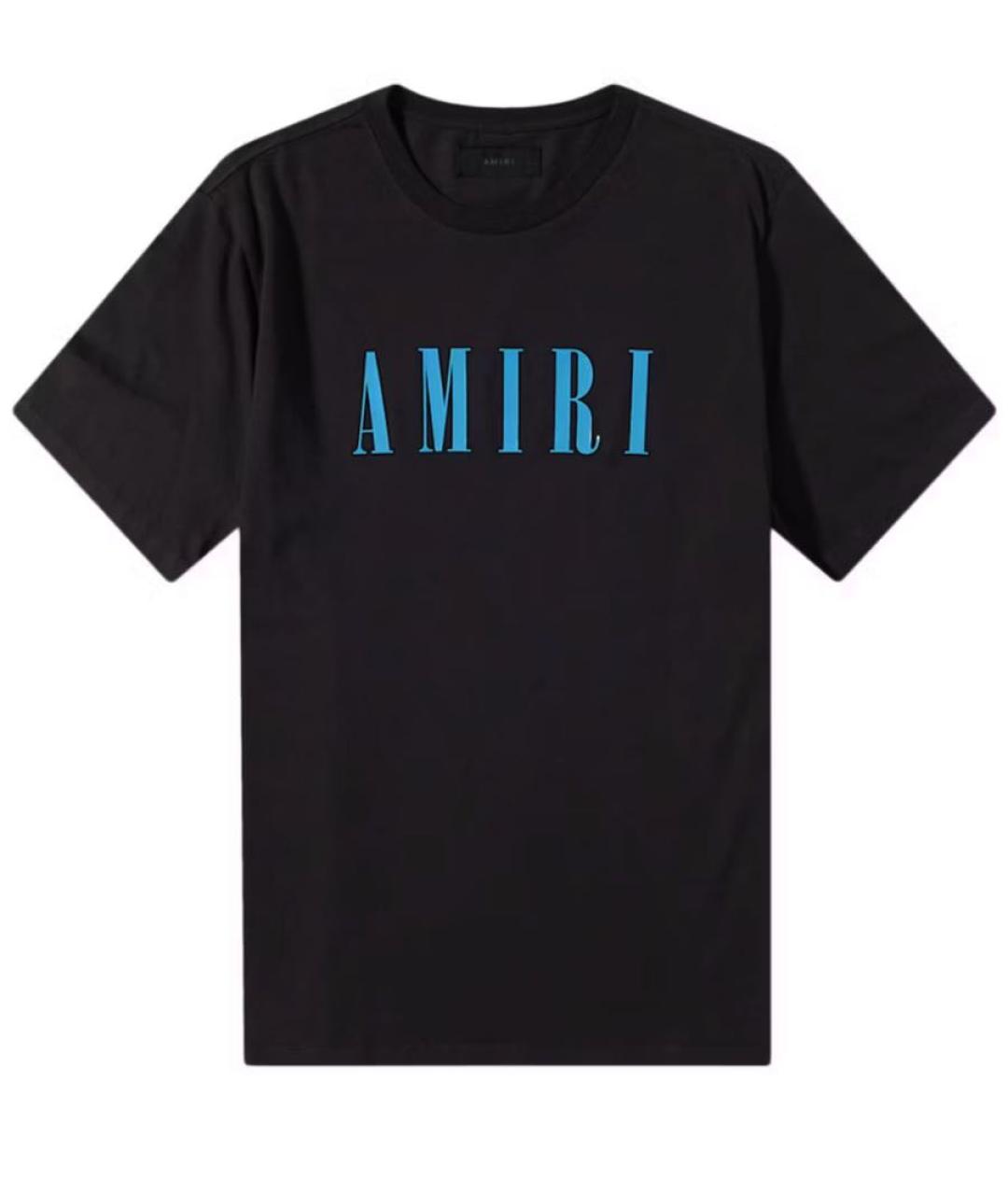 AMIRI Черная хлопковая футболка, фото 1