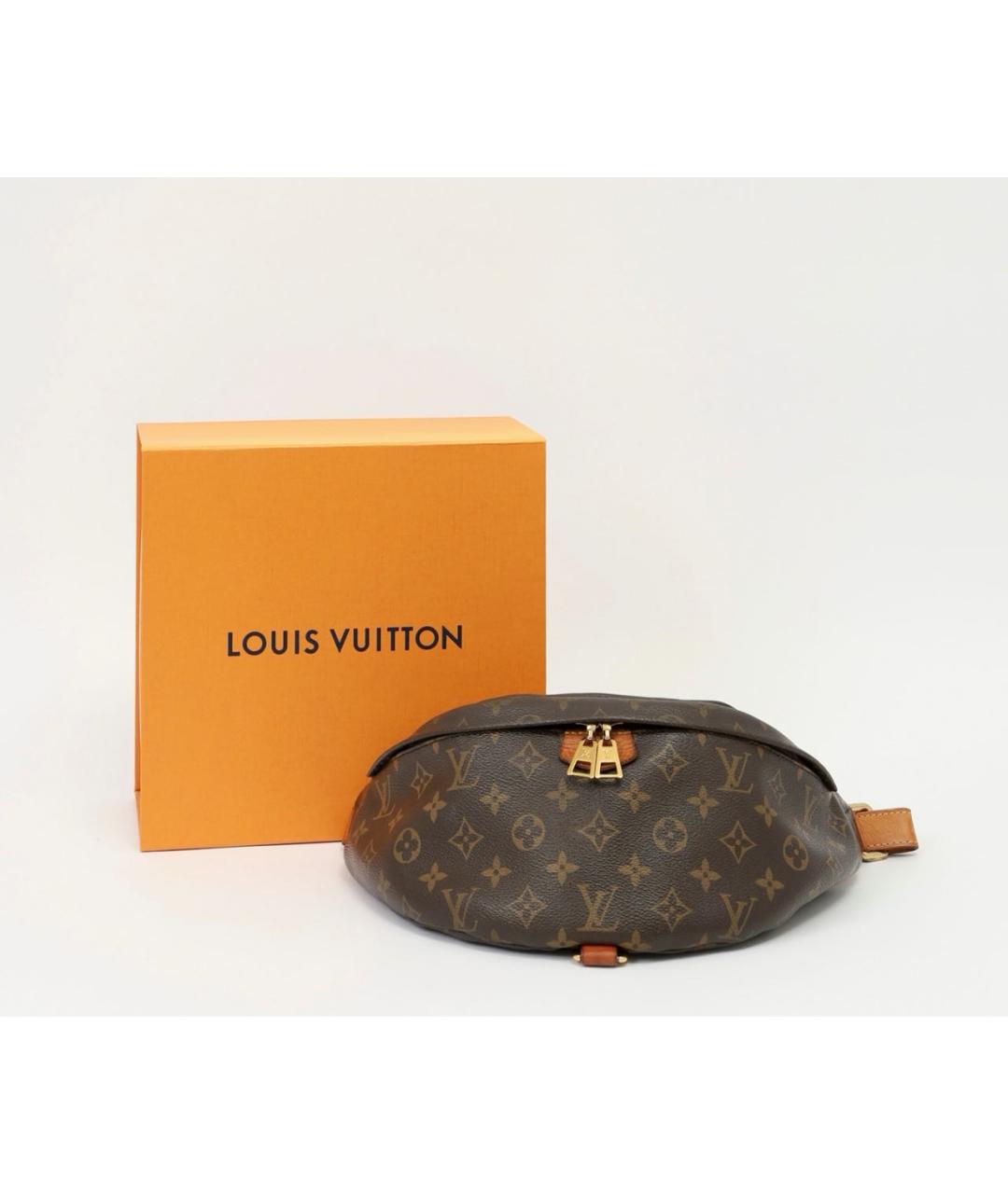 LOUIS VUITTON Коричневая поясная сумка из канвы, фото 6