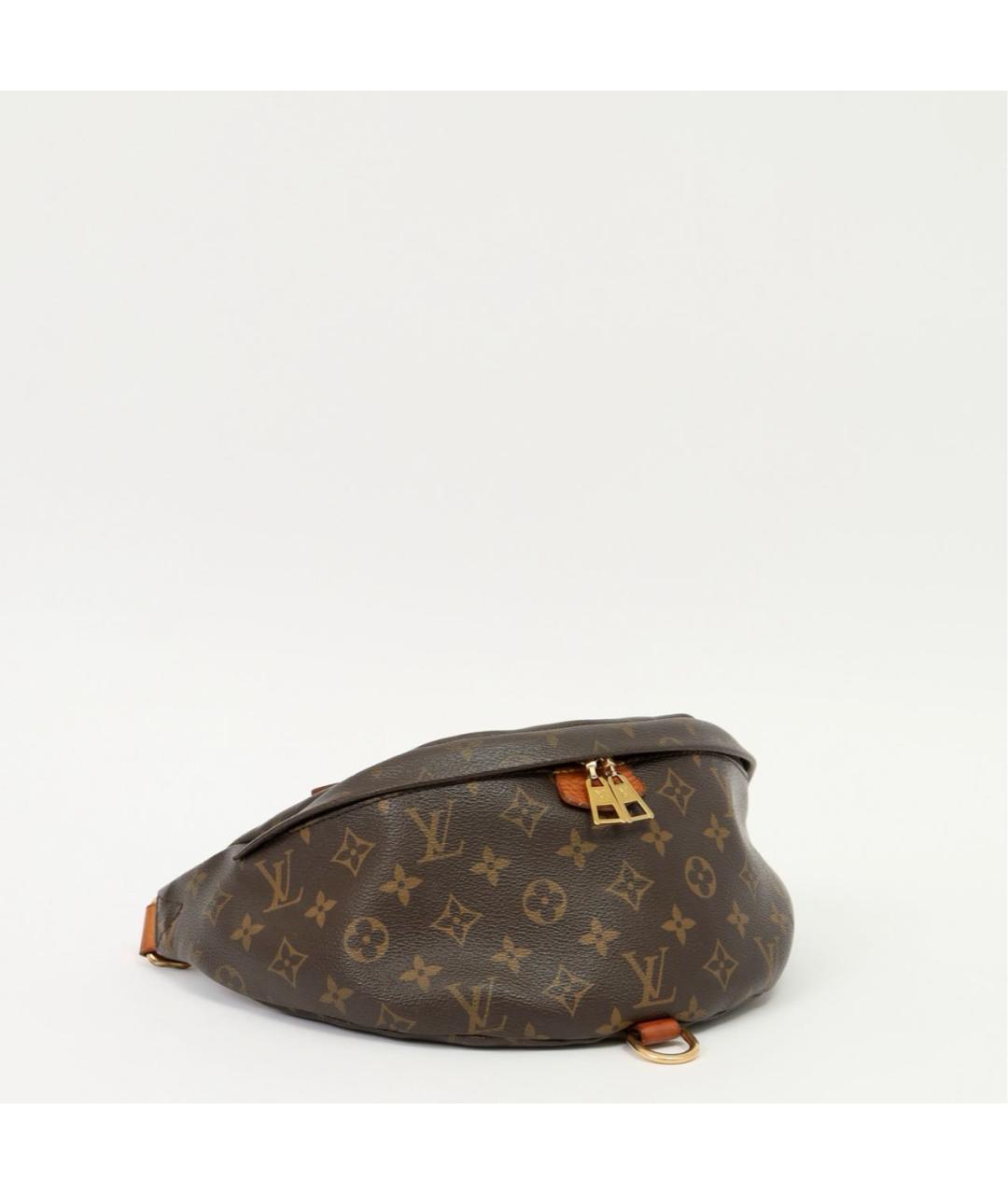 LOUIS VUITTON Коричневая поясная сумка из канвы, фото 2