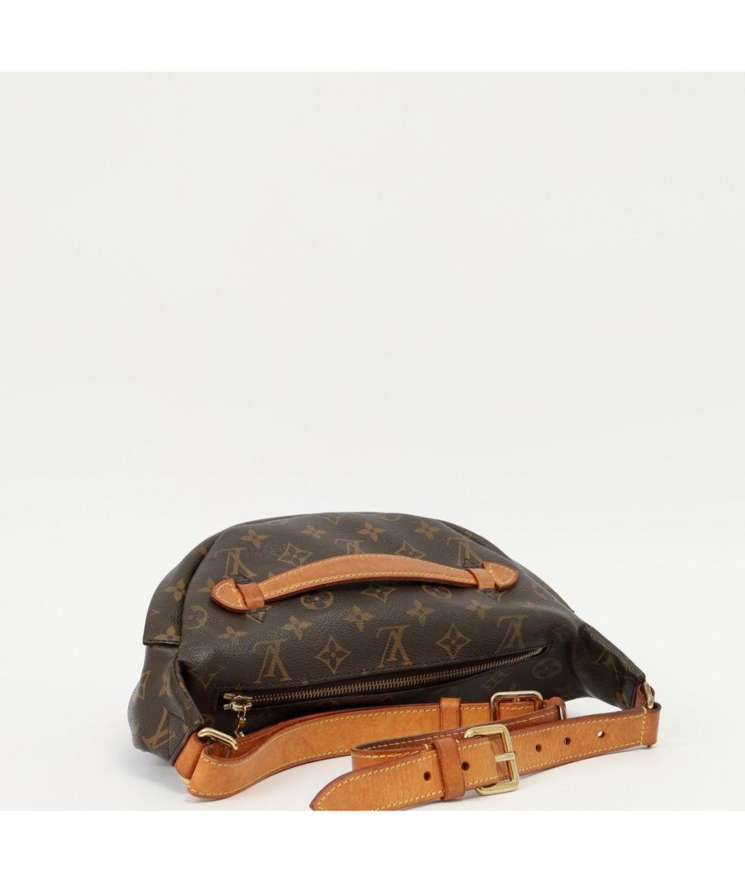 LOUIS VUITTON Коричневая поясная сумка из канвы, фото 3