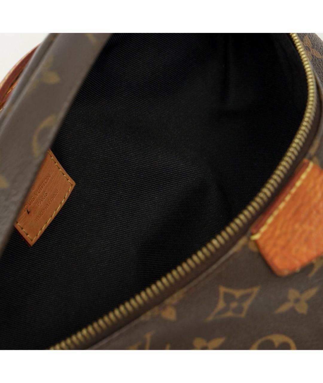 LOUIS VUITTON Коричневая поясная сумка из канвы, фото 4