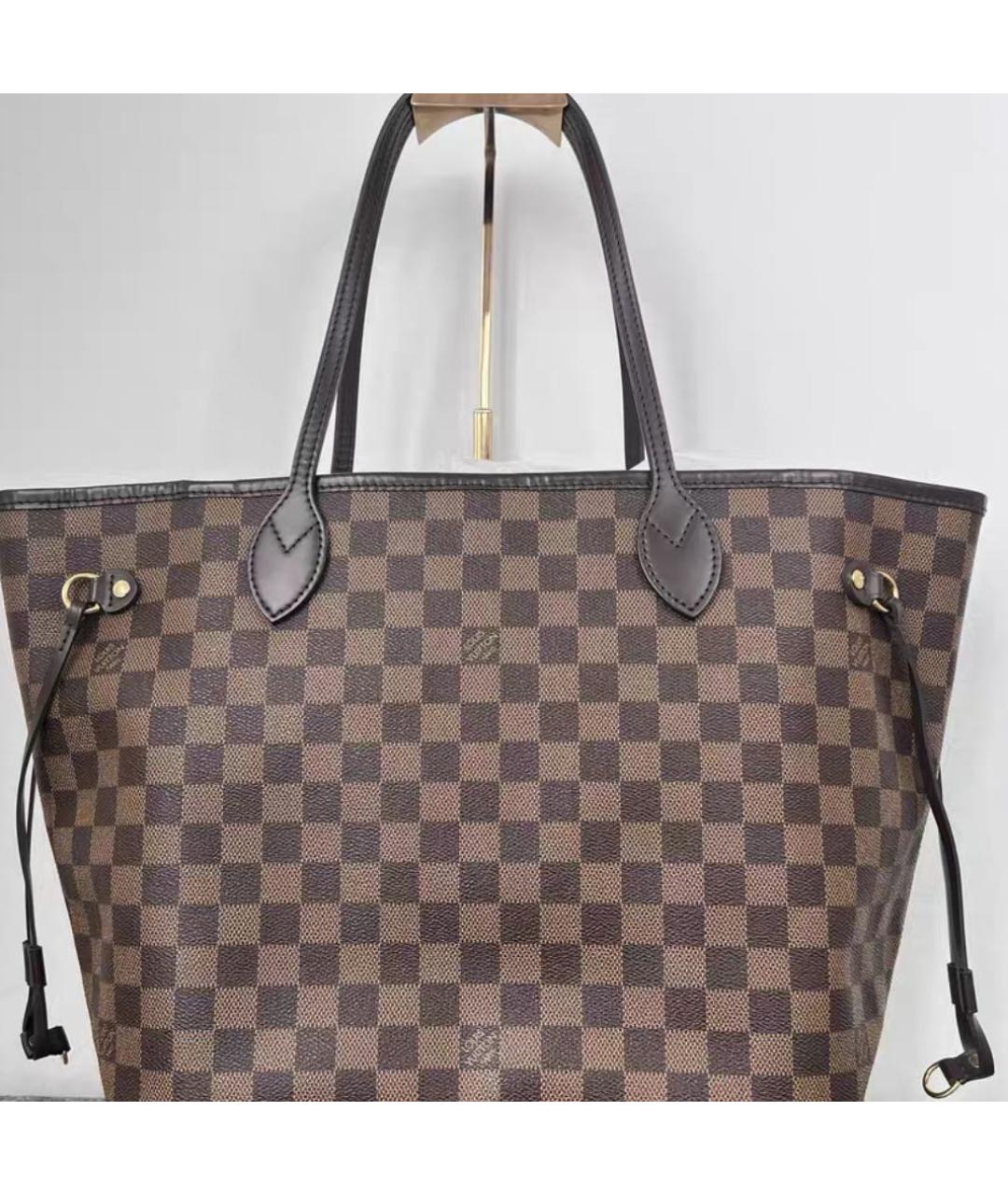 LOUIS VUITTON Коричневая сумка тоут из канвы, фото 2