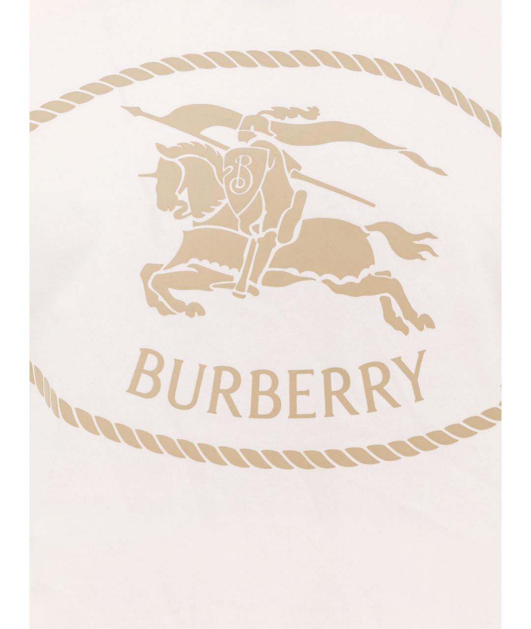 BURBERRY Белая футболка, фото 3
