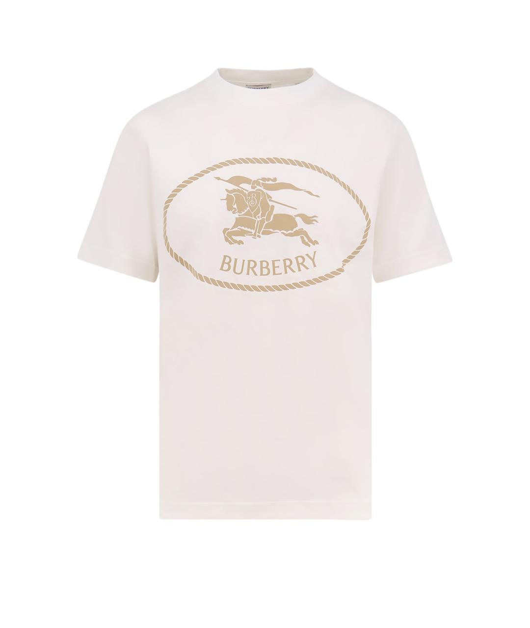 BURBERRY Белая футболка, фото 1