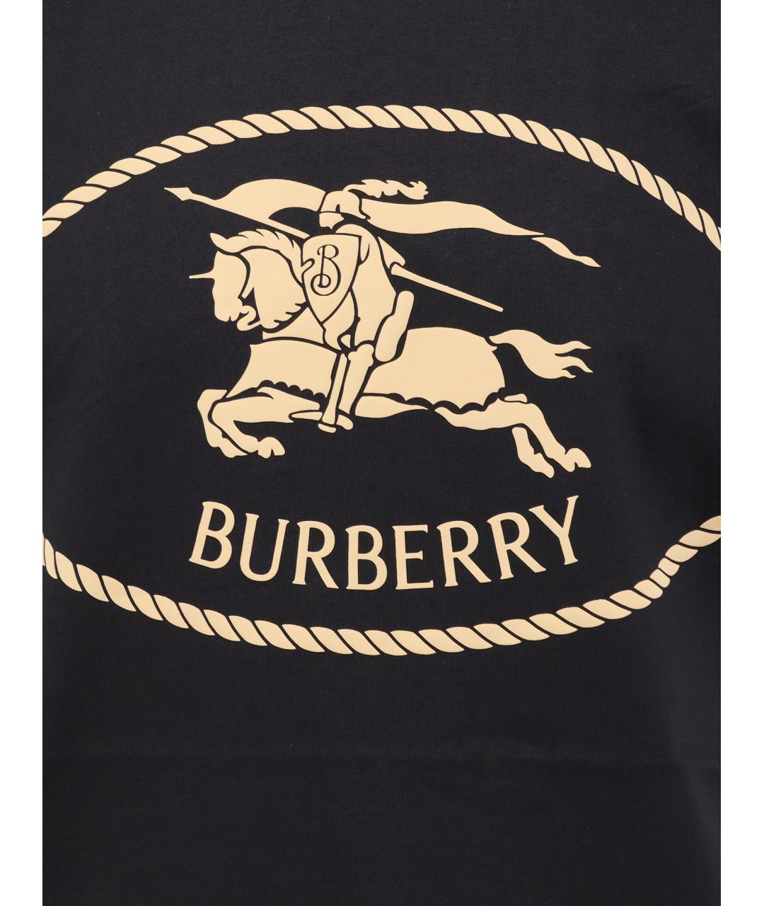 BURBERRY Черная футболка, фото 3
