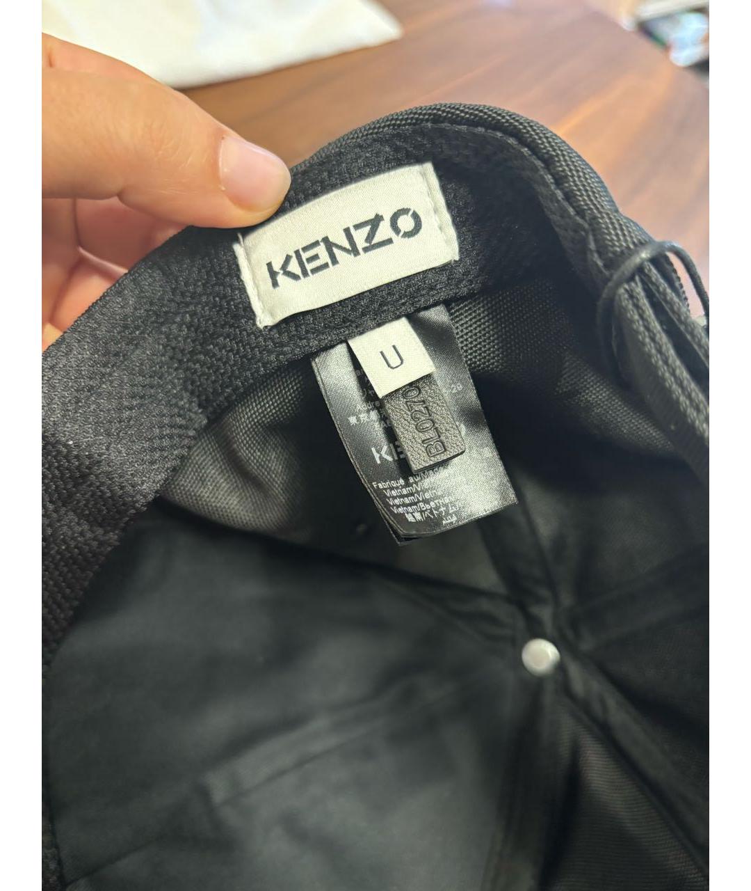 KENZO Черная синтетическая кепка, фото 6