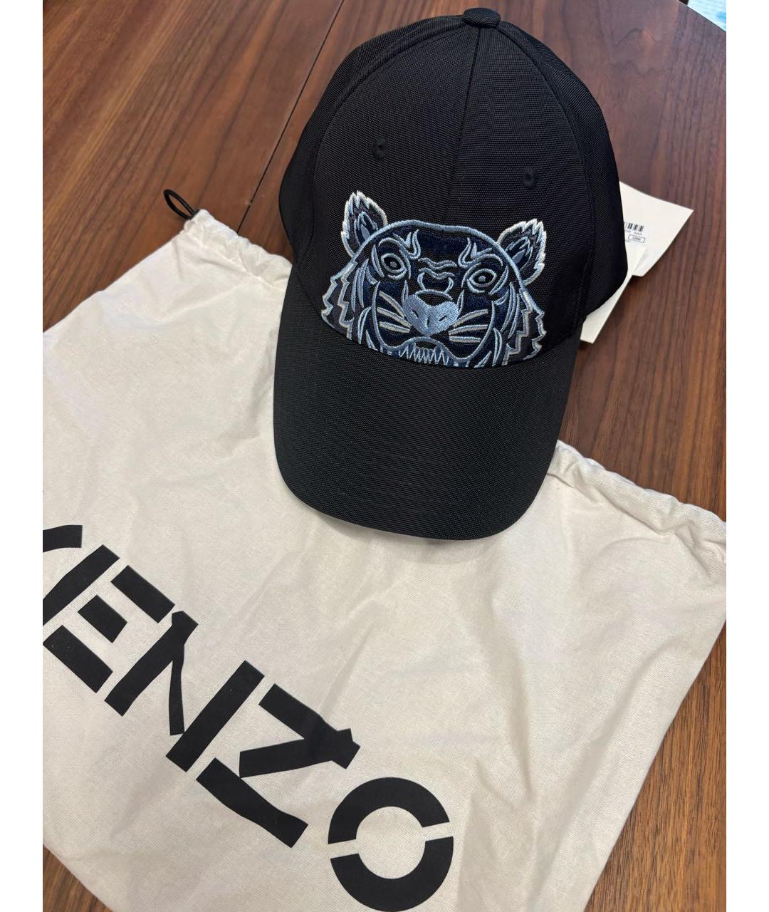 KENZO Черная синтетическая кепка, фото 3