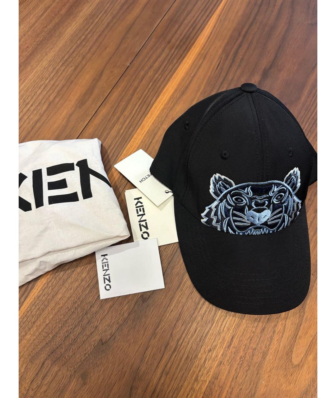 KENZO Черная синтетическая кепка, фото 8