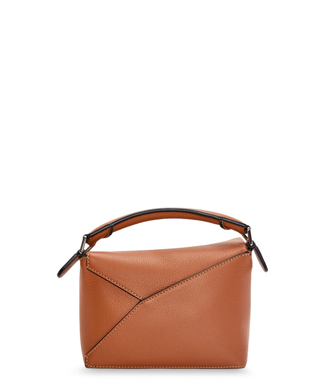 LOEWE Коричневая кожаная сумка через плечо, фото 2