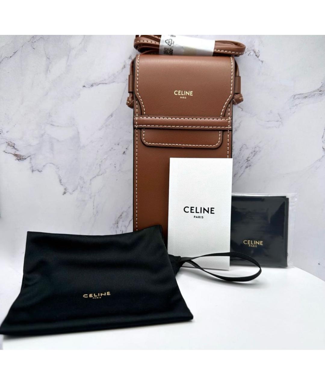 CELINE Коричневая пляжная сумка, фото 2
