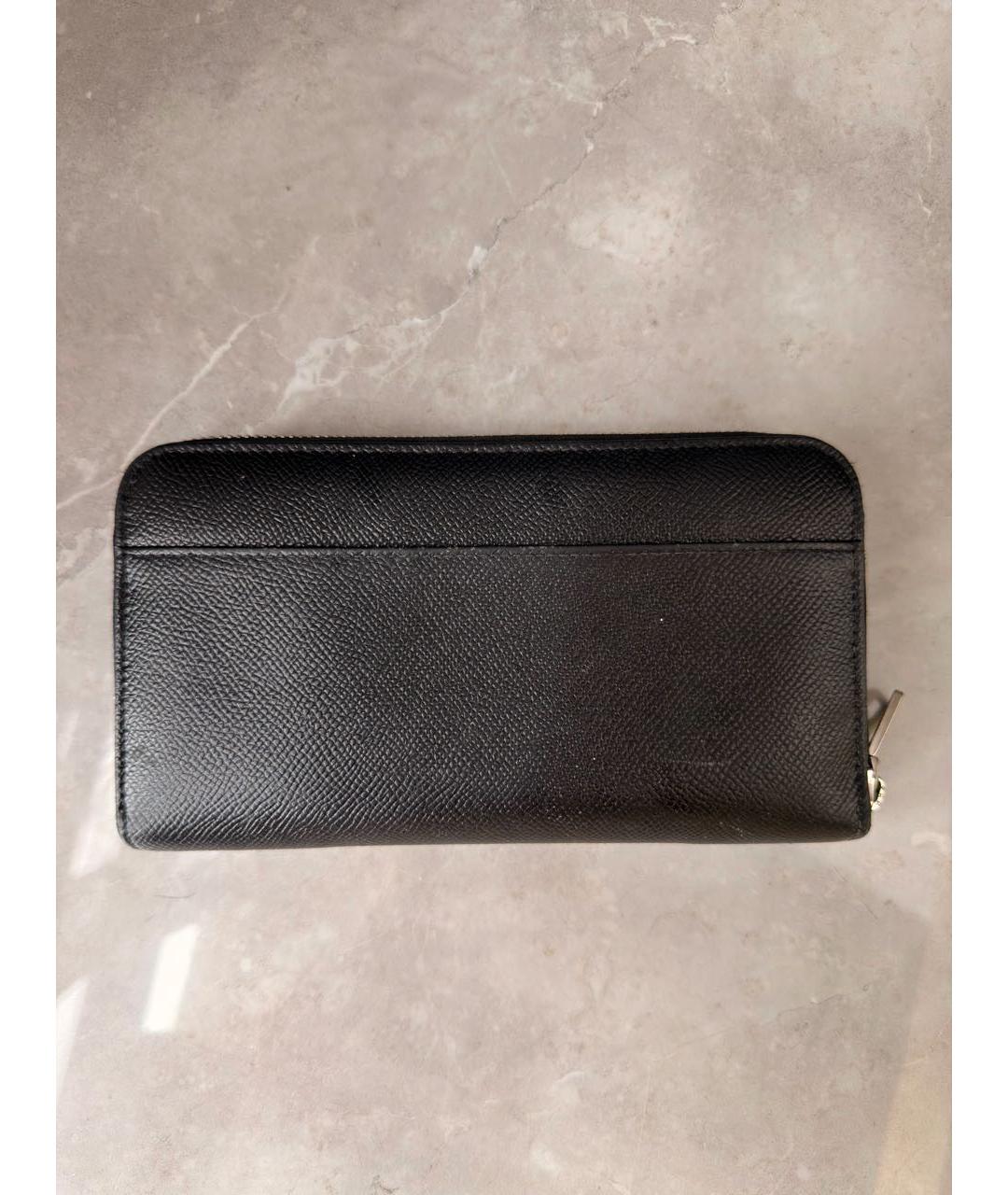 DOLCE&GABBANA Черный кожаный кошелек, фото 2