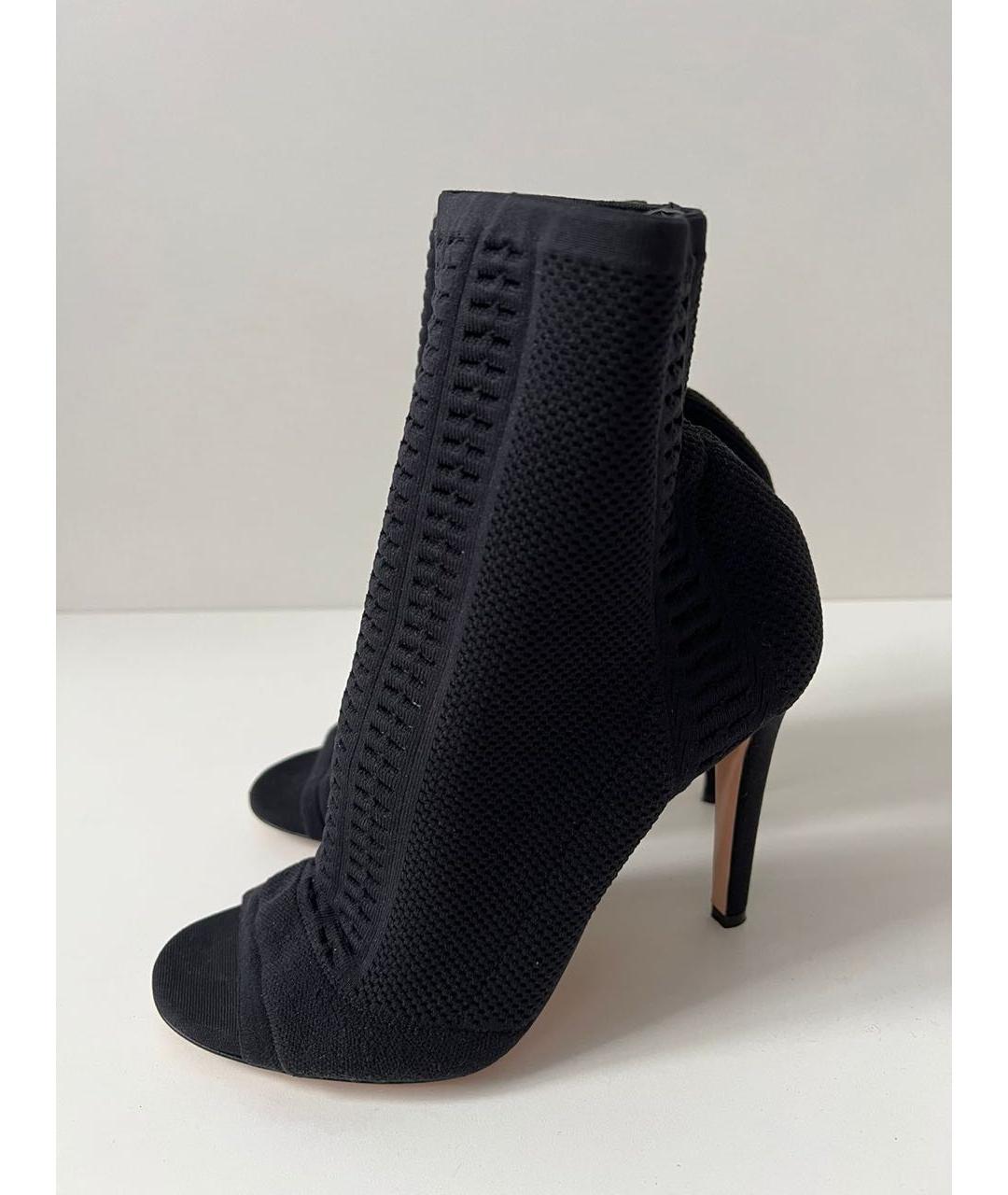 GIANVITO ROSSI Черные текстильные ботильоны, фото 6
