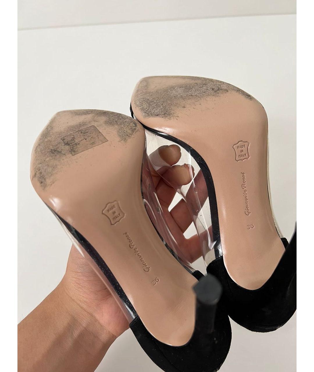 GIANVITO ROSSI Черные замшевые туфли, фото 8