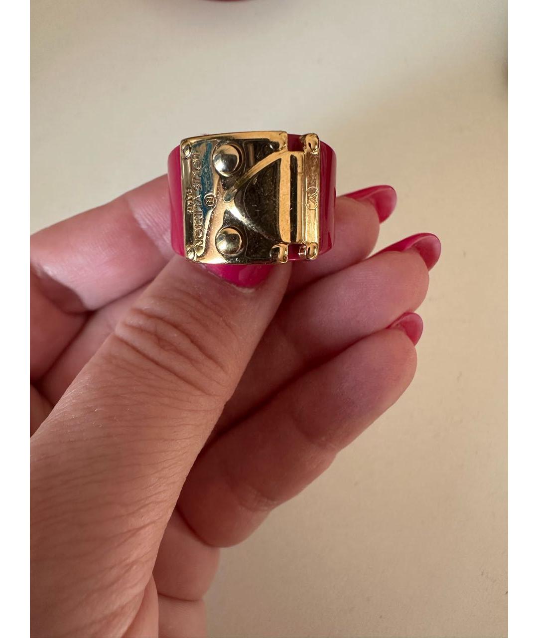 LOUIS VUITTON Фуксия пластиковое кольцо, фото 2