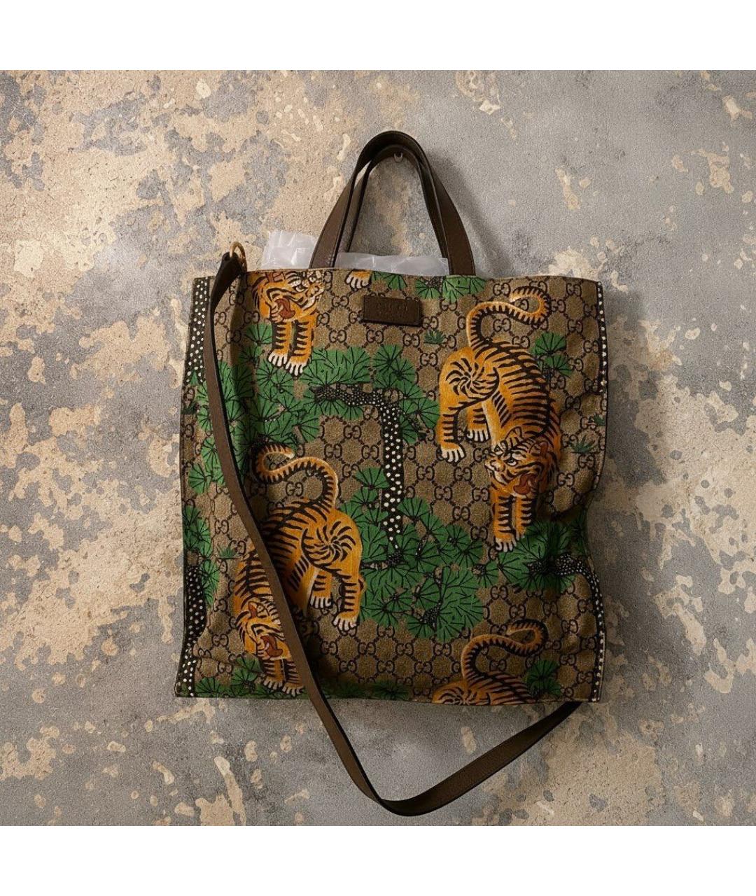 GUCCI Бежевая сумка тоут, фото 5