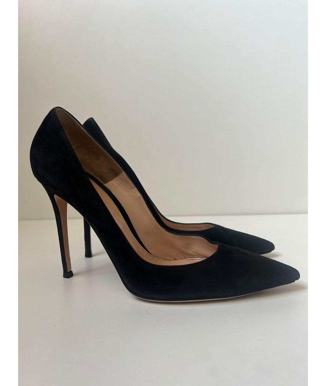 GIANVITO ROSSI Черные замшевые туфли, фото 9